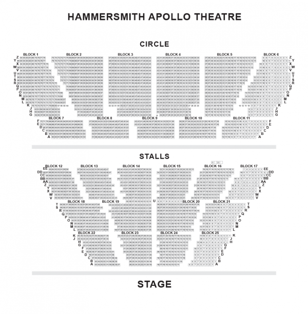 Hammersmith Apollo seating-plan