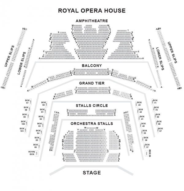 Royal Opera House seating-plan