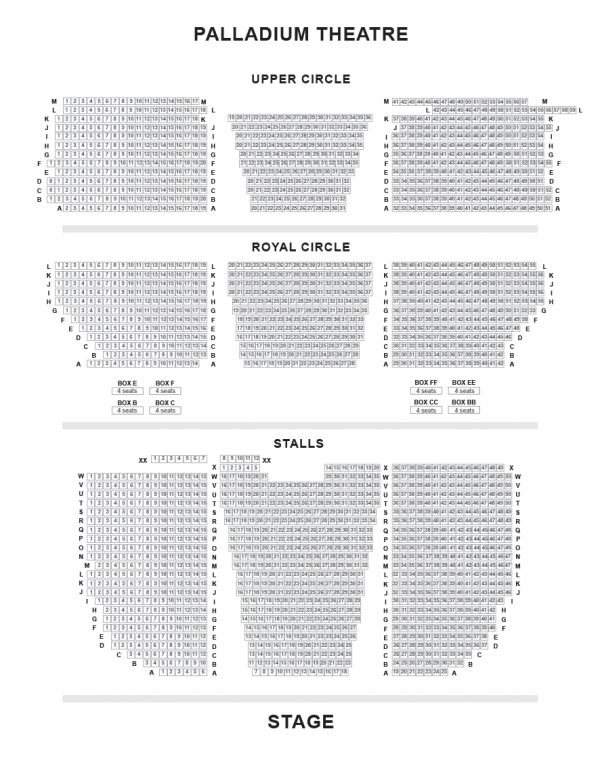 London Palladium seating-plan