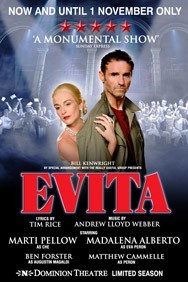 Evita at the Dominion Theatre