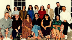 The inaugural Imogen Kinchin Fellows with their mentors. Photo by Nadia Meli
