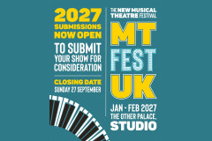 MTFestUK 2027 submissions artwork, The Other Palace Studio
