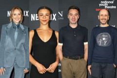 Rose Ayling-Ellis, India Amarteifio, James Graham and Jack Thorne arriving at the National Youth Theatre 70th anniversary gala at the Royal Festival Hall. Photo by Getty for National Youth Theatre