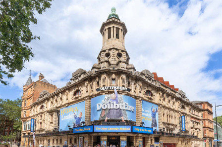 The Shaftesbury Theatre on Shaftesbury Avenue, which becomes the Judi Dench Theatre in February 2027. Photo by Shaftesbury1911, CC BY-SA 4.0, via Wikimedia Commons