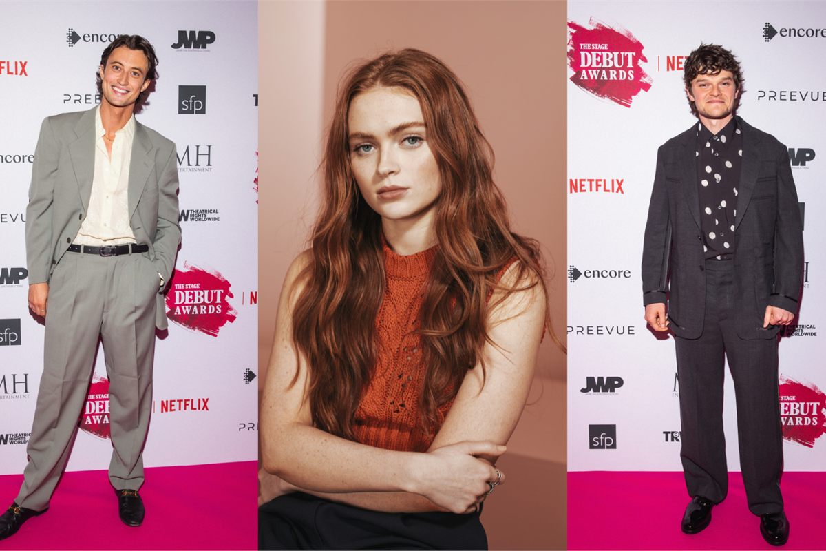 Jordan Luke Gage, Sadie Sink and Robert Aramayo, winners at The Stage Debut Awards 2026