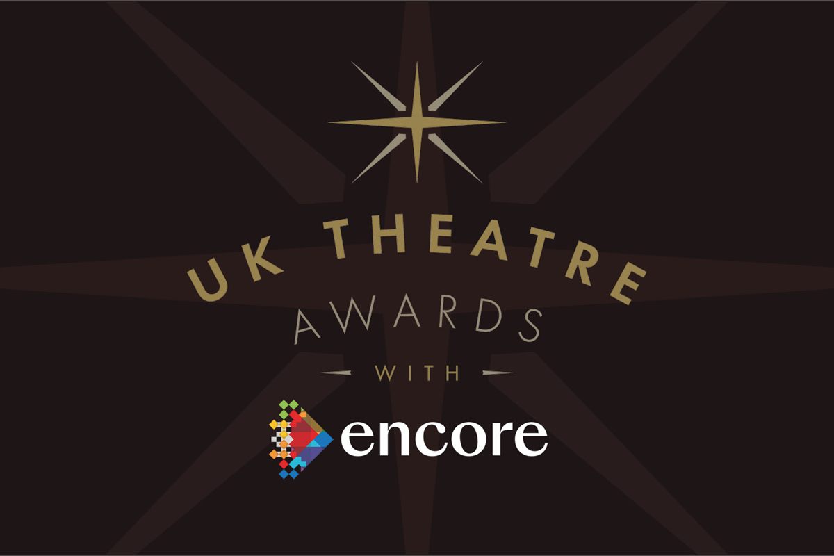 UK Theatre Awards with Encore artwork. Image courtesy of UK Theatre