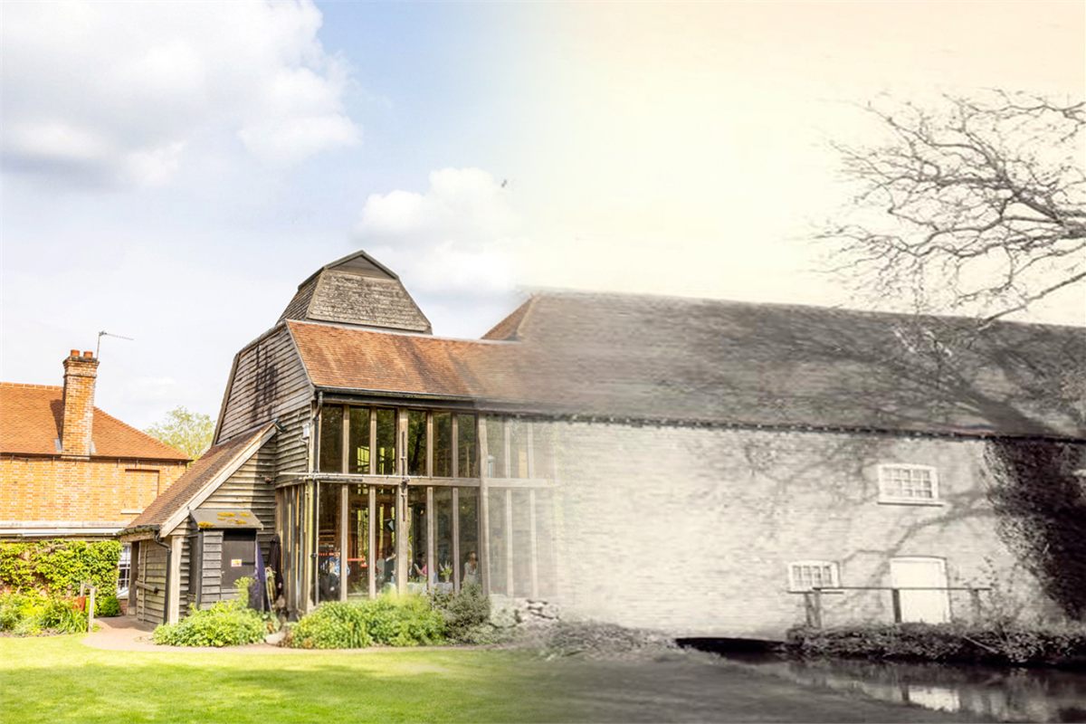 The Watermill Theatre in Newbury, then and now
