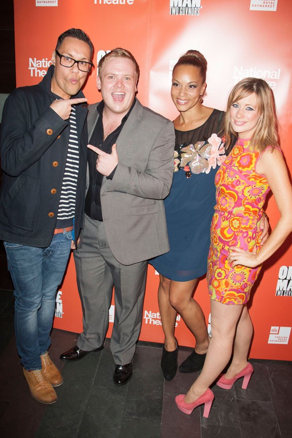 Gok Wan, Owain Arthur, Angela Griffin and Kellie Shirley at the post show party, photo by Dan Wooller