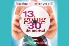 Album artwork for the original 2025 UK cast recording of 13 Going on 30 - The Musical, published by Decca Records