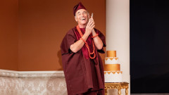 Mark Rylance as Pastor Blake in Tartuffe (Remixed) at the Marylebone Theatre