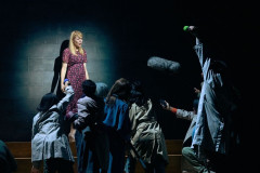 Letitia Wright, Lorraine Toussaint and Ashley Thomas in The Story at the National Theatre