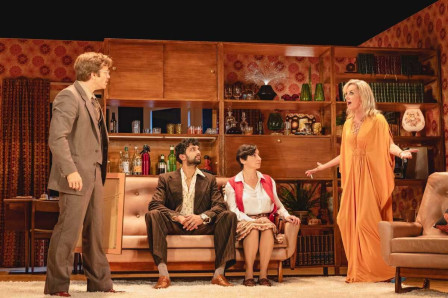 The cast of Abigail's Party at the Harold Pinter Theatre