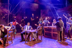 The company of Cable Street, directed by Adam Lenson, at Southwark Playhouse in 2024. Photo by Jane Hobson