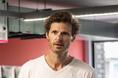 Rupert Young in rehearsal for Affluenza at Riverside Studios. Photo by Justine Matthew