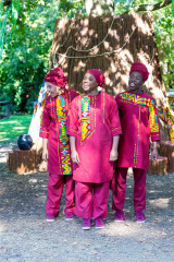 Becky Sanneh, Elizabeth Peace and Cynthia Emeagi in Anansi The Spider. Photo by Tyler Fayose