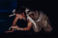 Mariam Wallentin as the Girl Angel in ENO's Angel's Bone at the London Coliseum. Photo by Nirah Sanghani