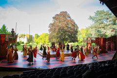 The company of Anne Boleyn: The Musical on stage at Hever Castle, 2025. Photo by Daniel Watson