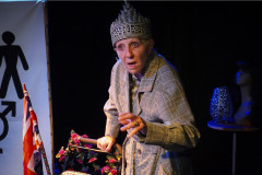 Nichola McAuliffe as Annie in Annie Wobbler (Revisited) at the Finborough Theatre