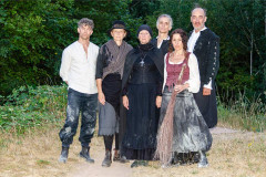 The company of AWAKEN in costume. Photo by Sidney Sambou