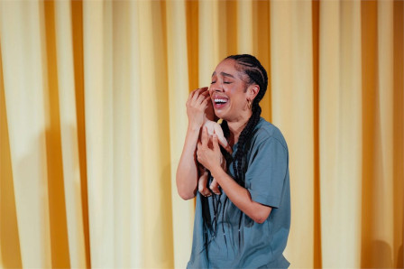 Pearl Mackie as Baby at Brixton House