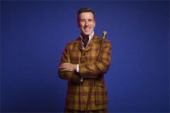 Anton Du Beke in costume as Great Uncle Matthew for the UK tour of Ballet Shoes. Photo by Matt Crockett