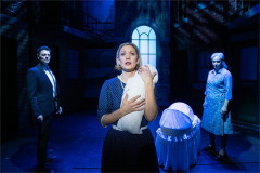 Kristofer Harding, Tricia Adele Turner and Vivienne Carlyle in Blood Brothers. Photo by Jack Merriman