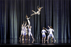 Circa in Duck Pond, the circus company's reworking of Swan Lake, which plays Brighton Dome Concert Hall at Christmas. Photo by Pia Johnson