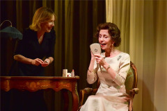 Jane Asher as The Queen with Laura Main as The Dresser. Photo by Robert Day