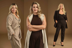 Louise Dearman, Alice Fearn and Rachael Wooding, who share Grizabella on the Cats UK and Ireland tour. Photo by Jay Brooks