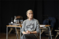 Kristin Scott Thomas in rehearsal for The Cherry Orchard. Photo by Johan Persson