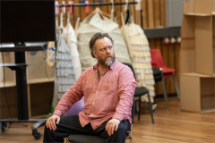 Sam Troughton in rehearsals for Cloud 9 at the National Theatre. Photo by Johan Persson