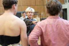 Ellen Robertson in rehearsals for Cloud 9 at the National Theatre. Photo by Johan Persson