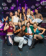 The Club NVRLND cast at the launch event at Freedom Bar Soho. Photo by Piers Allardyce