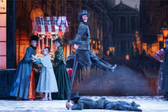 An Edwardian London street scene in English National Ballet's Nutcracker. Photo by ASH