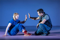 Alex Keenan as Chris Boone and Joe McFadden as Ed in The Curious Incident of the Dog in the Night-Time. Photo by Johan Persson