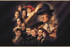 The company of Denouement, Siobhan Thompson’s improvised murder mystery