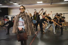 Teri Hatcher and the company of The Devil Wears Prada The Musical in rehearsal. Photo by Matt Crockett