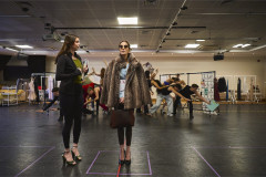 Taila Halford and Teri Hatcher in rehearsal for The Devil Wears Prada The Musical. Photo by Matt Crockett