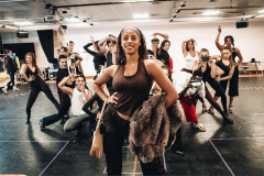 Jenna Bonner and the company of The Devil Wears Prada The Musical in rehearsal. Photo by Danny Kaan