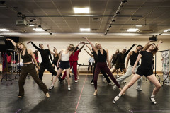 The company of The Devil Wears Prada The Musical in rehearsal. Photo by Matt Crockett