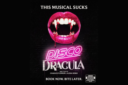 Disco Dracula key art for the world premiere at Bristol Old Vic