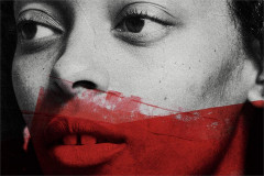 Campaign artwork for English National Opera's new production of Tosca at the London Coliseum
