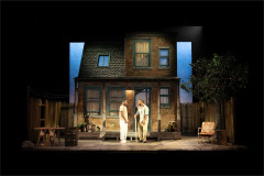 Josh Tedeku as Cory Maxson and Ray Fearon as Troy Maxson in Fences. Photo by Tyler Fayose