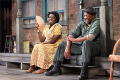 Madeline Appiah as Rose Maxson and Everal A Walsh as Jim Bono in Fences. Photo by Tyler Fayose