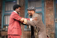 Michael Ahomka-Lindsay as Lyons Maxson and Simon-Anthony Rhoden as Gabriel Maxson in Fences. Photo by Tyler Fayose