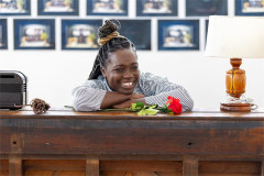 Madeline Appiah in rehearsals for Fences. Photo by Tyler Fayose