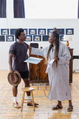 Madeline Appiah and Michael Ahomka-Lindsay in rehearsals for Fences. Photo by Tyler Fayose