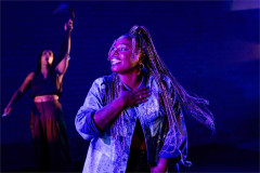 Nadine Higgin in for colored girls at The Yard Theatre. Photo by Camilla Greenwell