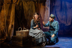 Marie and a uniformed soldier in Franz & Marie at Charing Cross Theatre. Photo by Danny Kaan