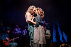 Brenock O'Connor as Woyzeck with Marie in Franz & Marie at Charing Cross Theatre. Photo by Danny Kaan